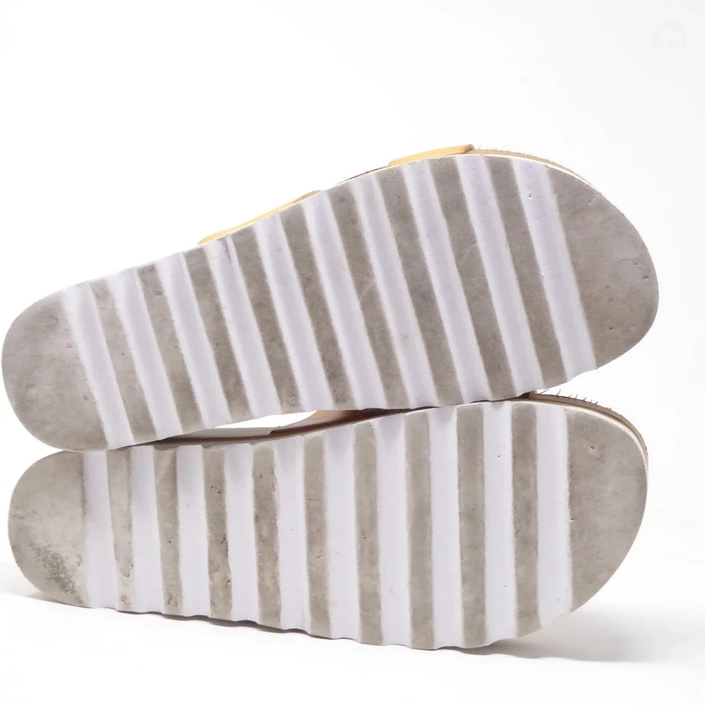 Reef Womens Sandals Tan Cushion Vista Hi Platform Slides 9